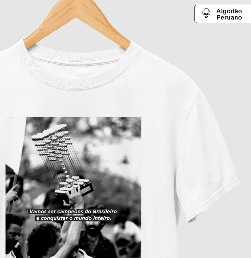 Camiseta Algodão Peruano Campeão Brasileiro
