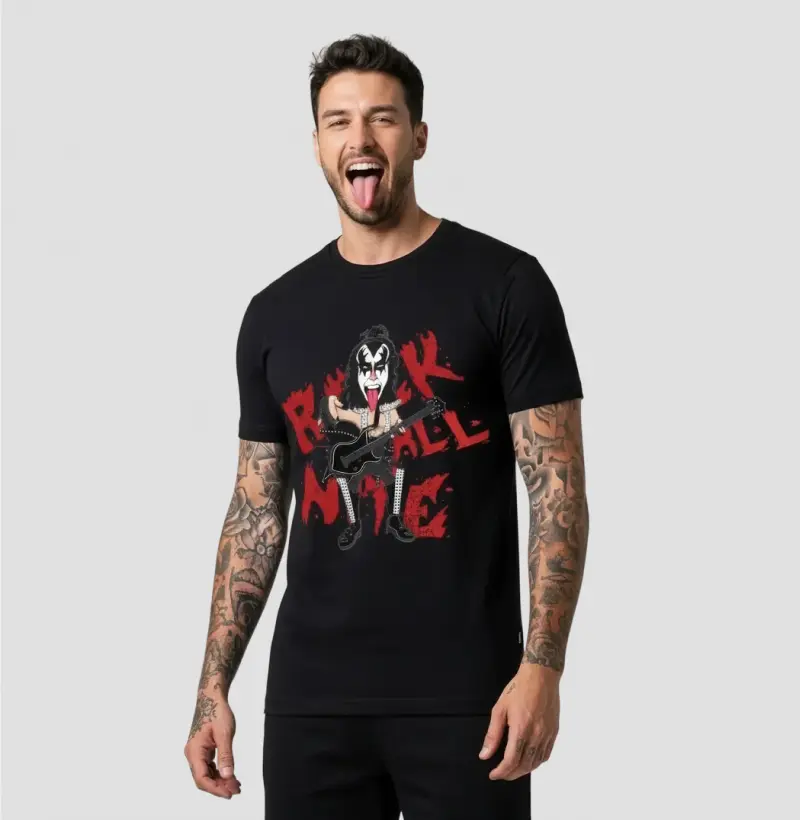 Camiseta Rock All Nite | Caos em Cores