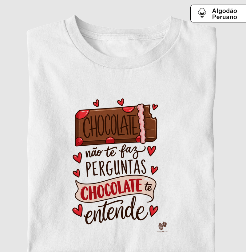 Chocolate não faz perguntas corações