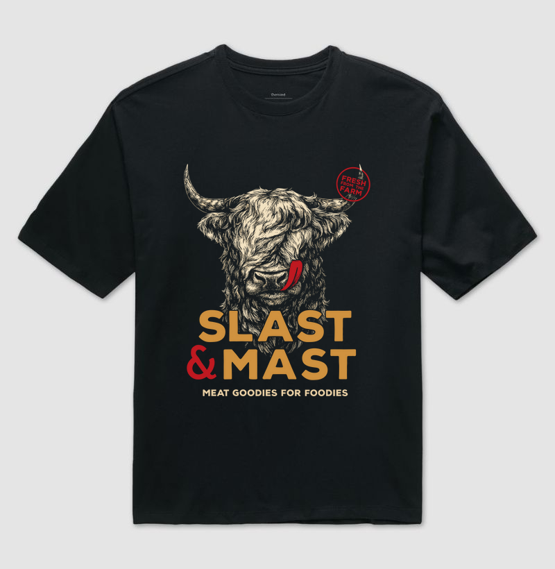 Camiseta Country Meat Goodies For Foodies Magnata556