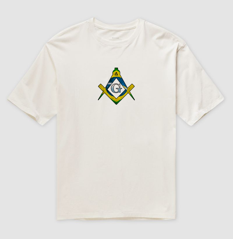 Oversized Esquadro e Compasso Brasil - Mr. GADU