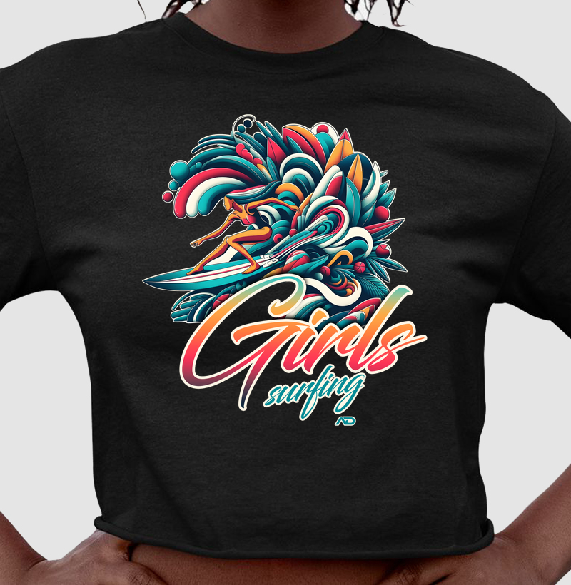 Girls Surfing