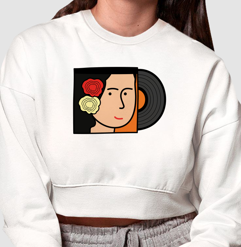 Cropped Moletom Inspiração Gal 