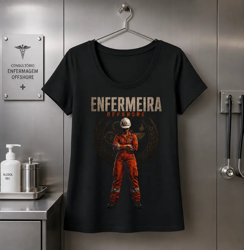 Enfermeira Offshore Hero - Camiseta