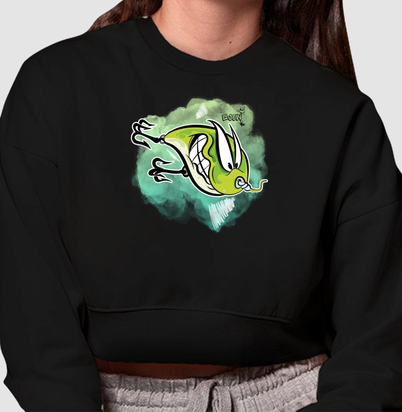 MOLETOM CROPPED FishPaint 