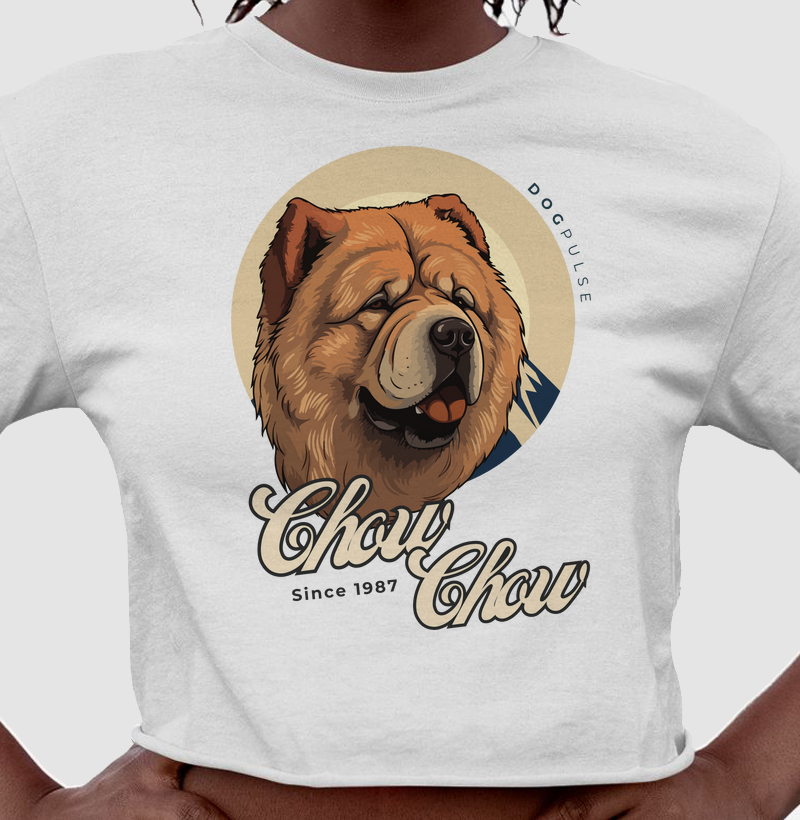 Cropped Chow Chow Busto Dog Pulse