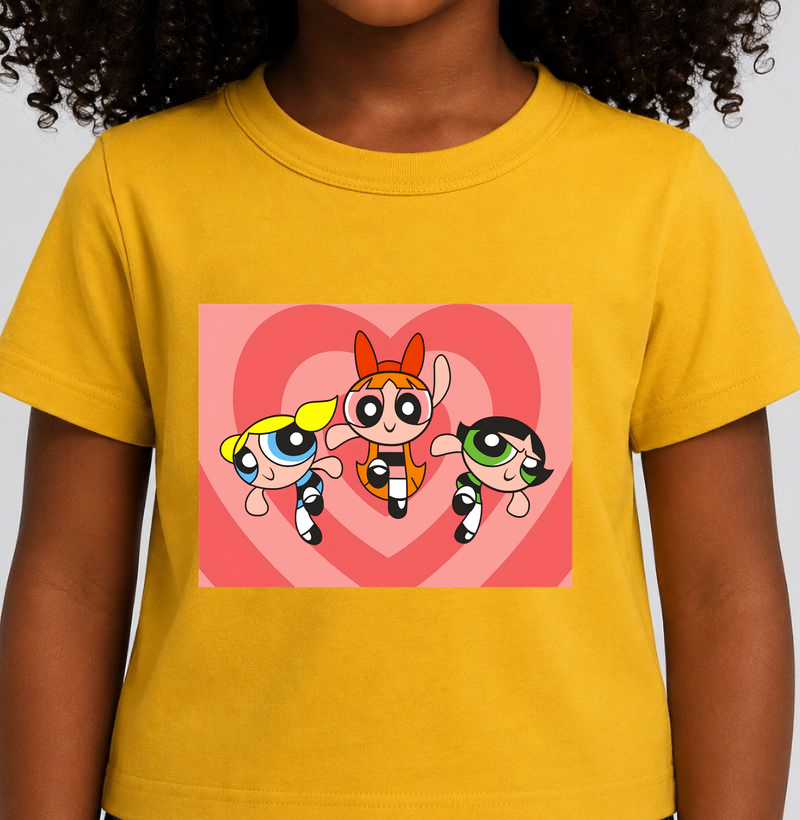 Camisa das meninas Super Poderosas