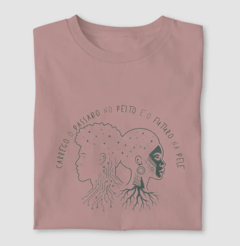 Carrego o passado no peito e o futuro na pele