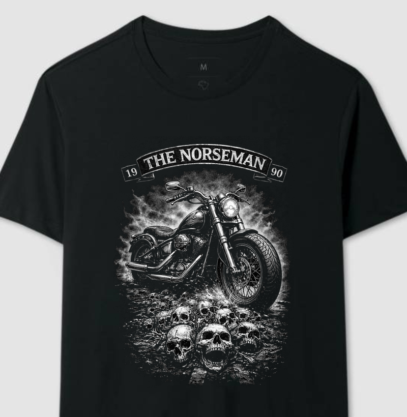 Camiseta motor and skull