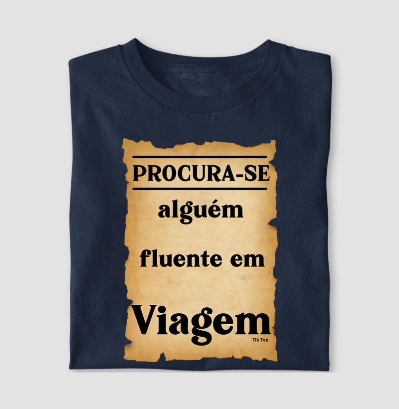 Em busca de alguém fluente em viagem