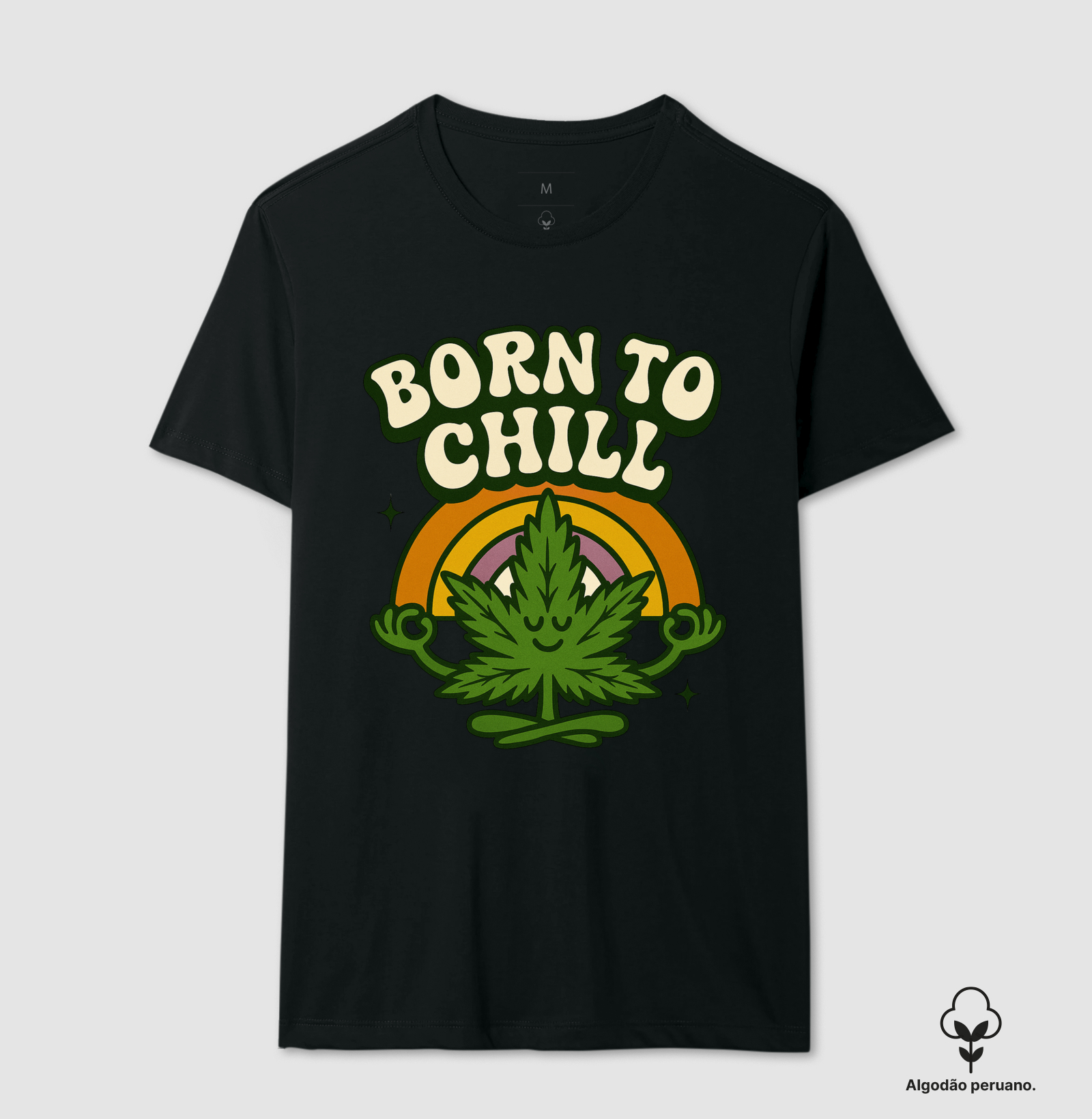 Camiseta algodão peruano - Born To Chill