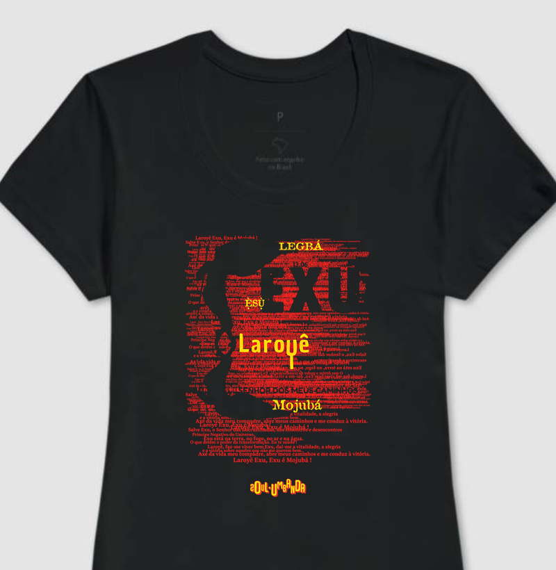 camiseta EXU oração feminina