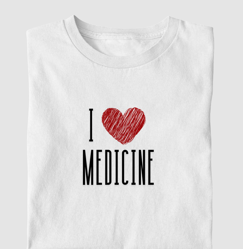 Camiseta "I ♥ Medicine"