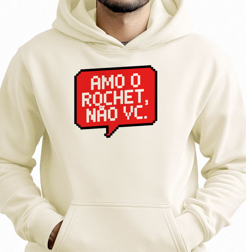 Moletom Canguru Amo o Rochet