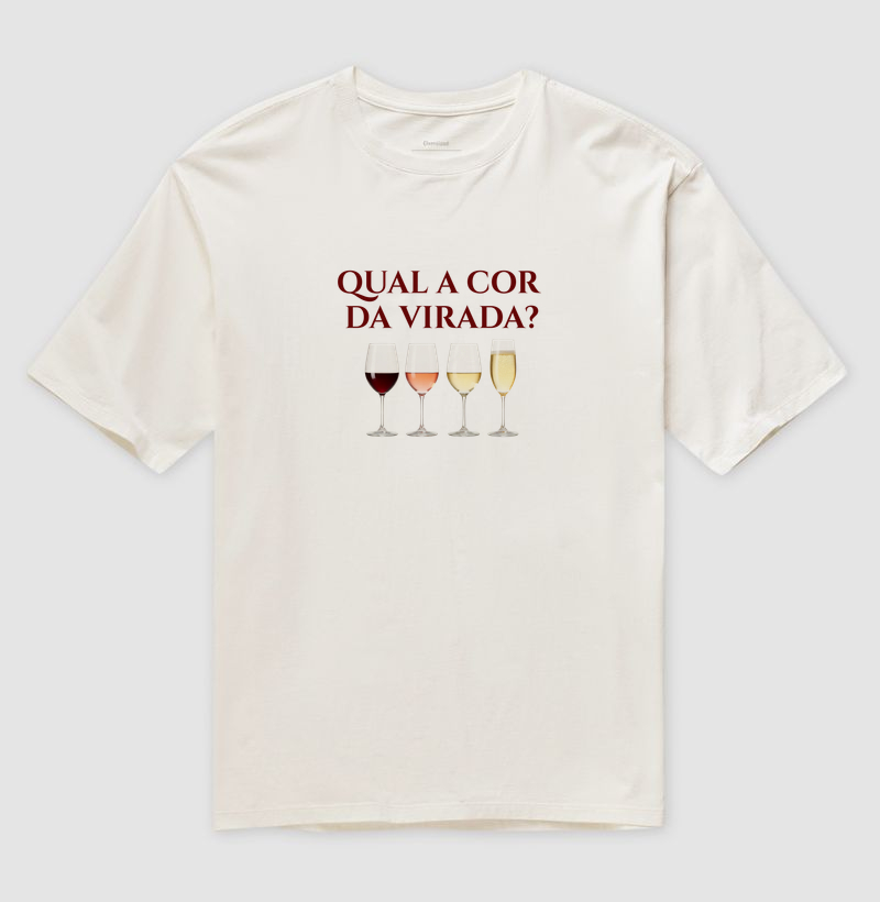 Camiseta A Cor da Virada - Camiseta Oversized