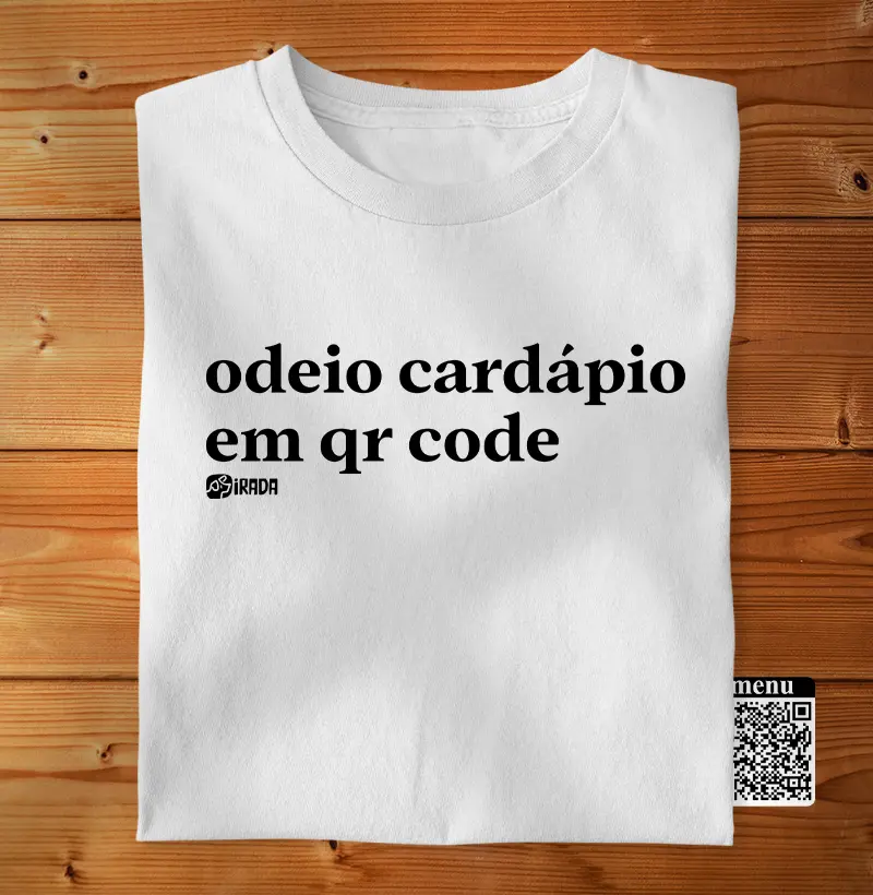 Odeio cardápio em QR code