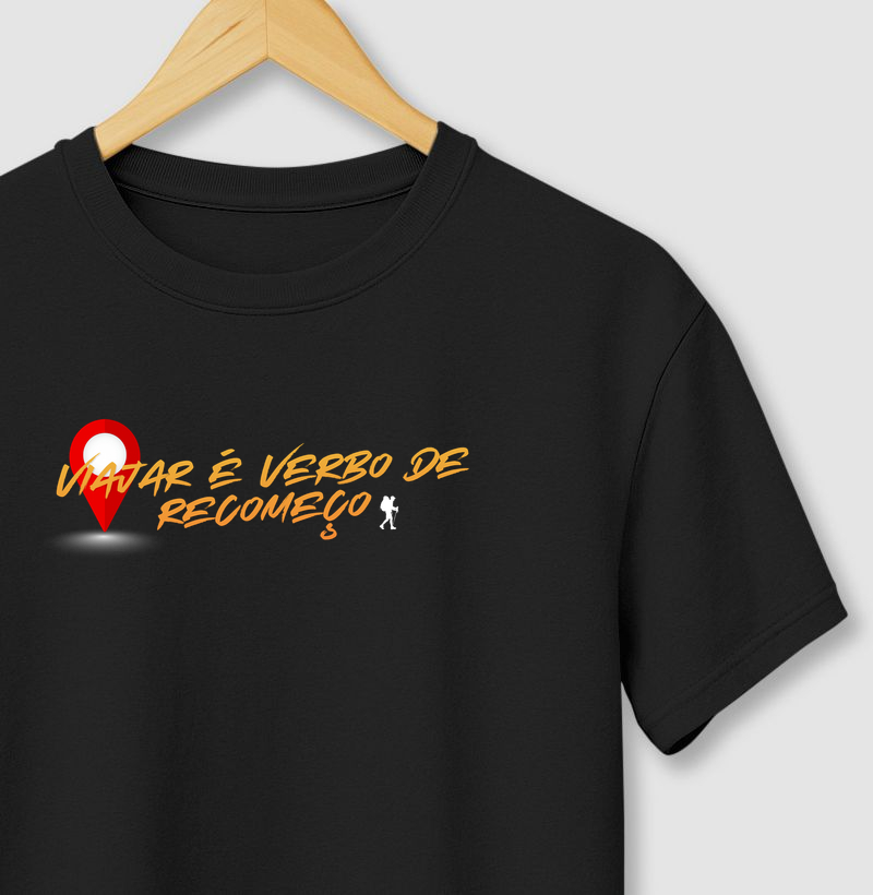 Viajar é Verbo de Recomeço™ | Camiseta Excursionista