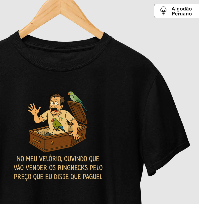 Camiseta Algodão Peruano Ringneck - Comic Velório