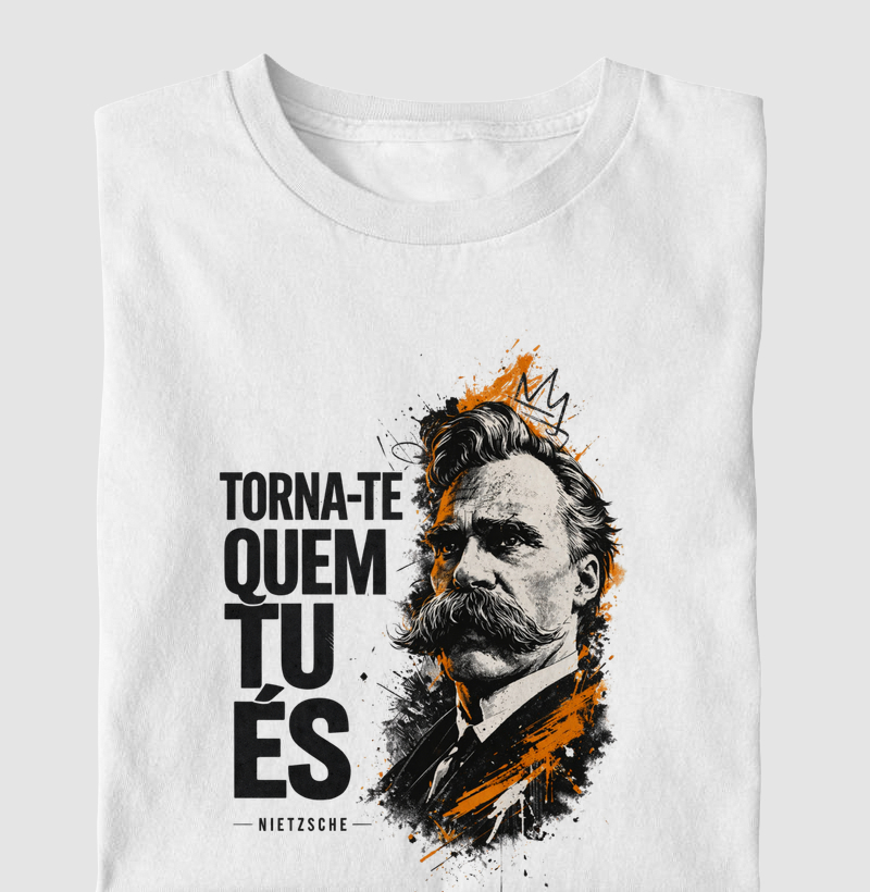 Camiseta Filosofia de Nietzsche "Torna-te quem tu és"
