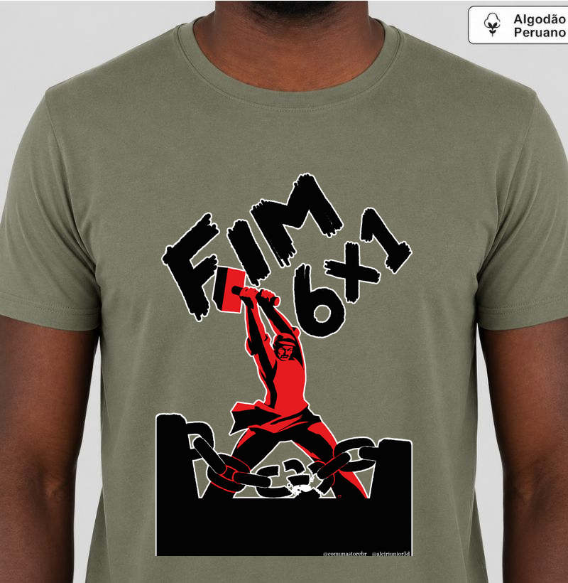 [ALCIR JUNIOR] QUEBRANDO OS GRILHÕES - Camiseta Algodão Peruano