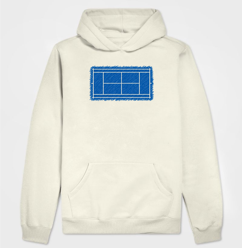 Quadra Azul Rabiscada - Hoodie Moletom
