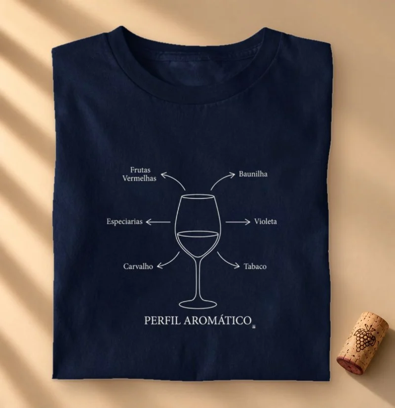 Camiseta Vinho - Perfil Aromático