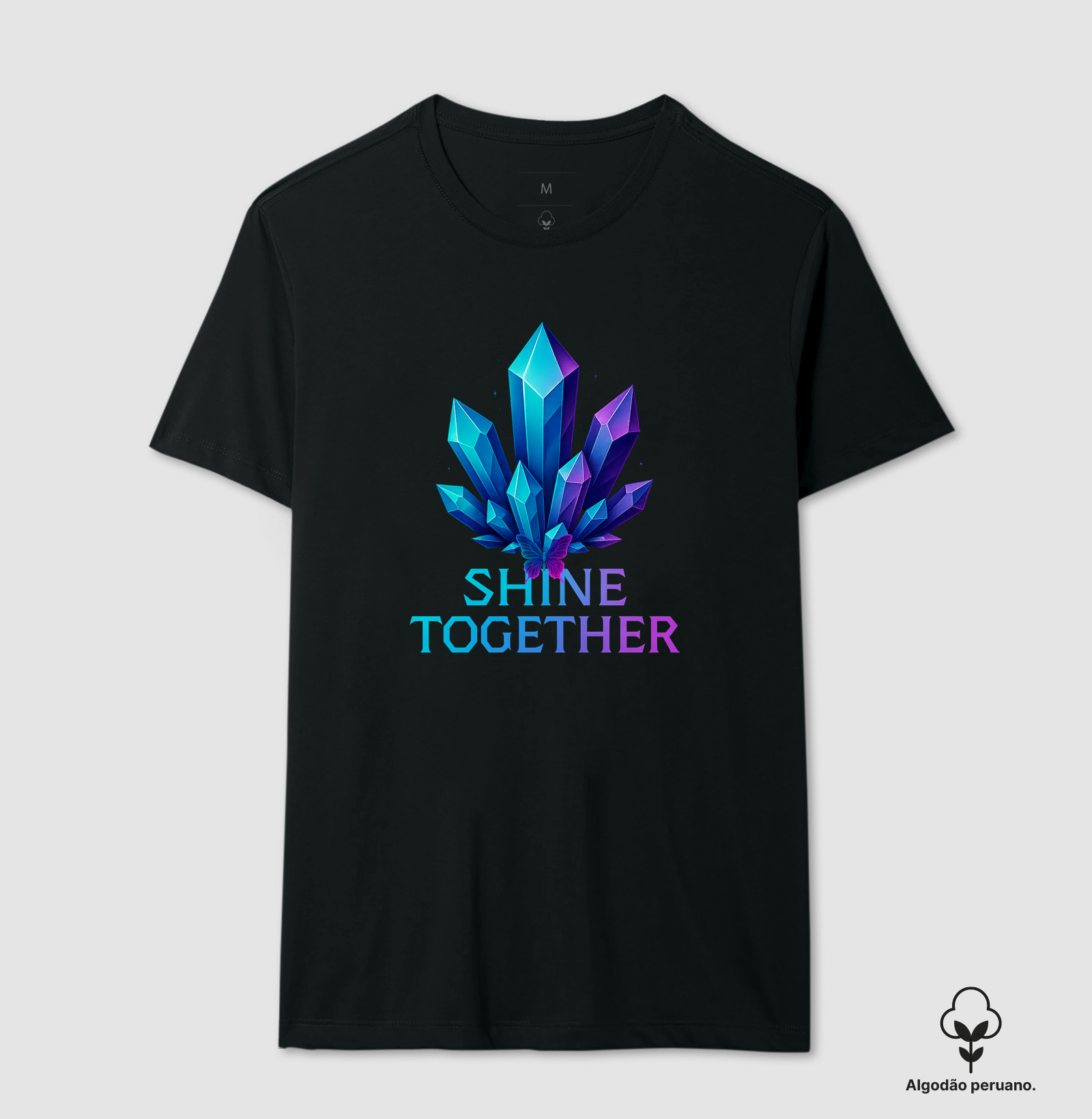 Camiseta Algodão Peruano Crystal Garden