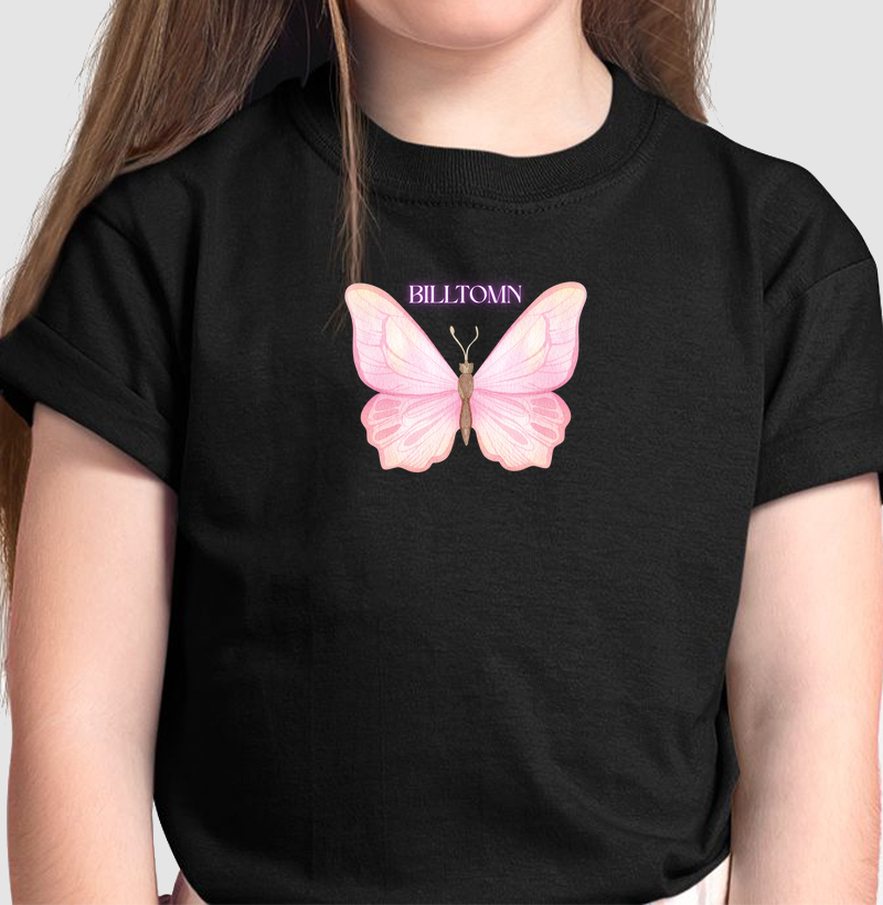 Camiseta T-Shirt Infantil Borboleta Encantada