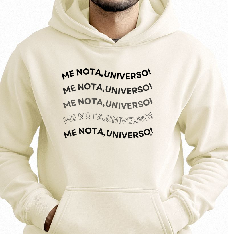 Hoodie Moletom Me nota, universo