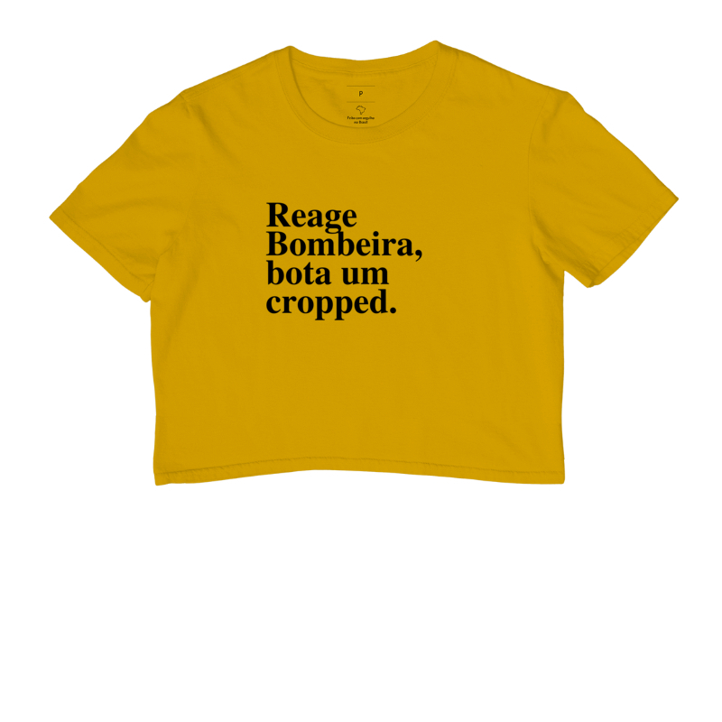 Reage bombeira bota um cropped