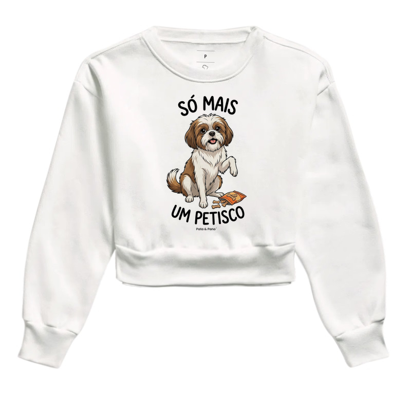 CROPPED MOLETOM SHIHTZU PETISCO