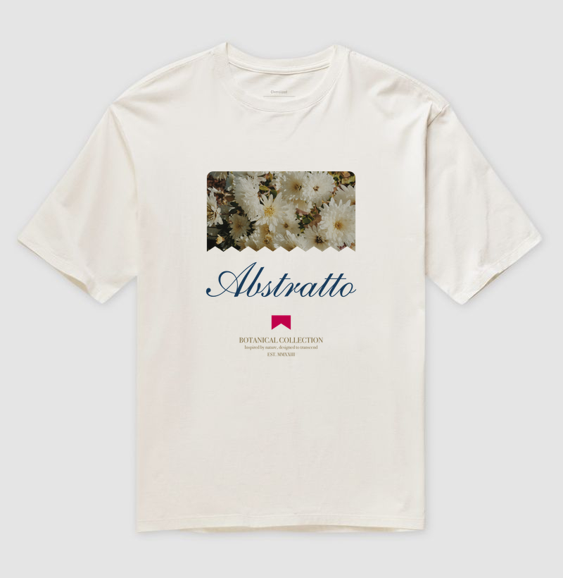 Camiseta Oversized Botanical Collection VL1