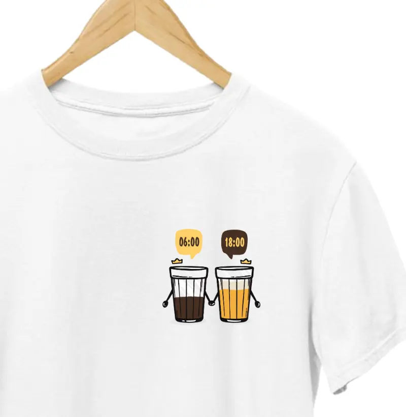 Café de manhã e Cerveja à noite