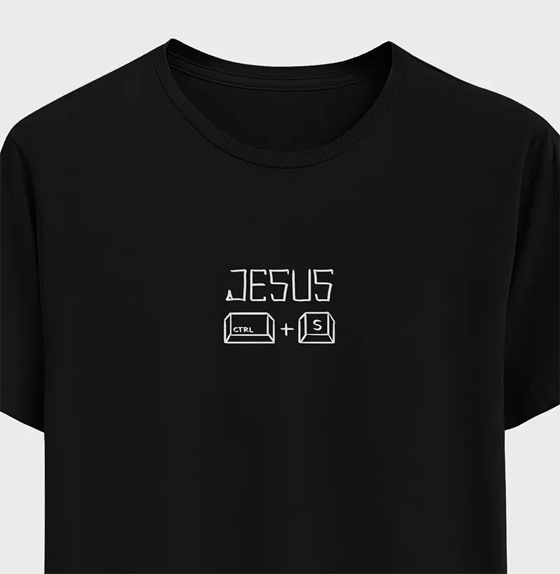 Camiseta JESUS SALVA (CTRL+S)
