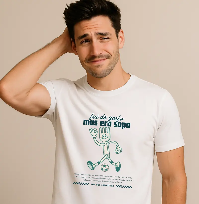 Fui de garfo, mas era sopa