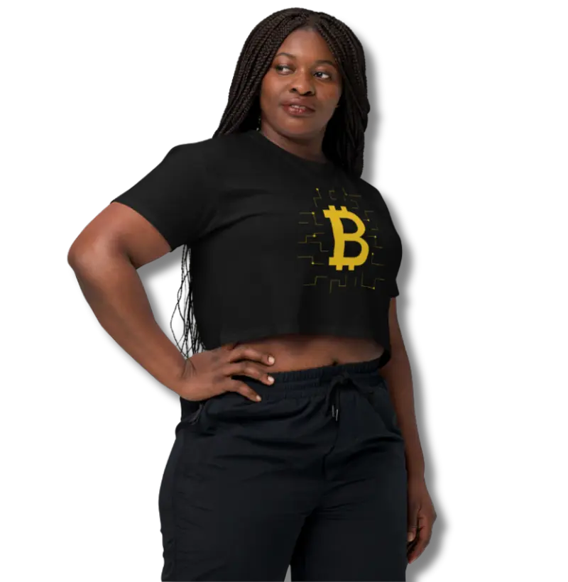 Cropped Bitcoin Logo Laranja