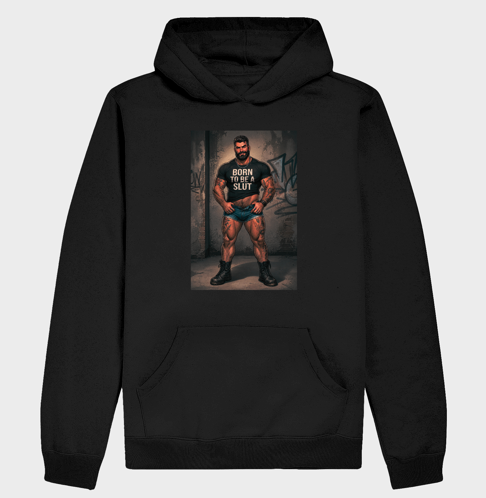 Born to Be a Slut | Coleção Ô Bicha - Hoodie Moletom