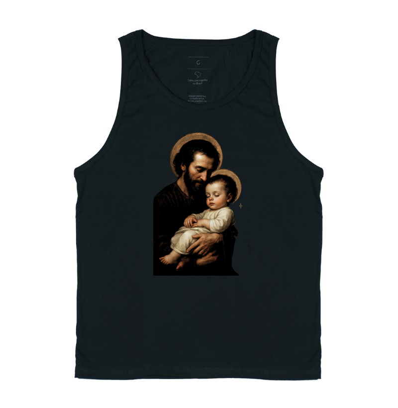 Camiseta São José com o Menino Jesus