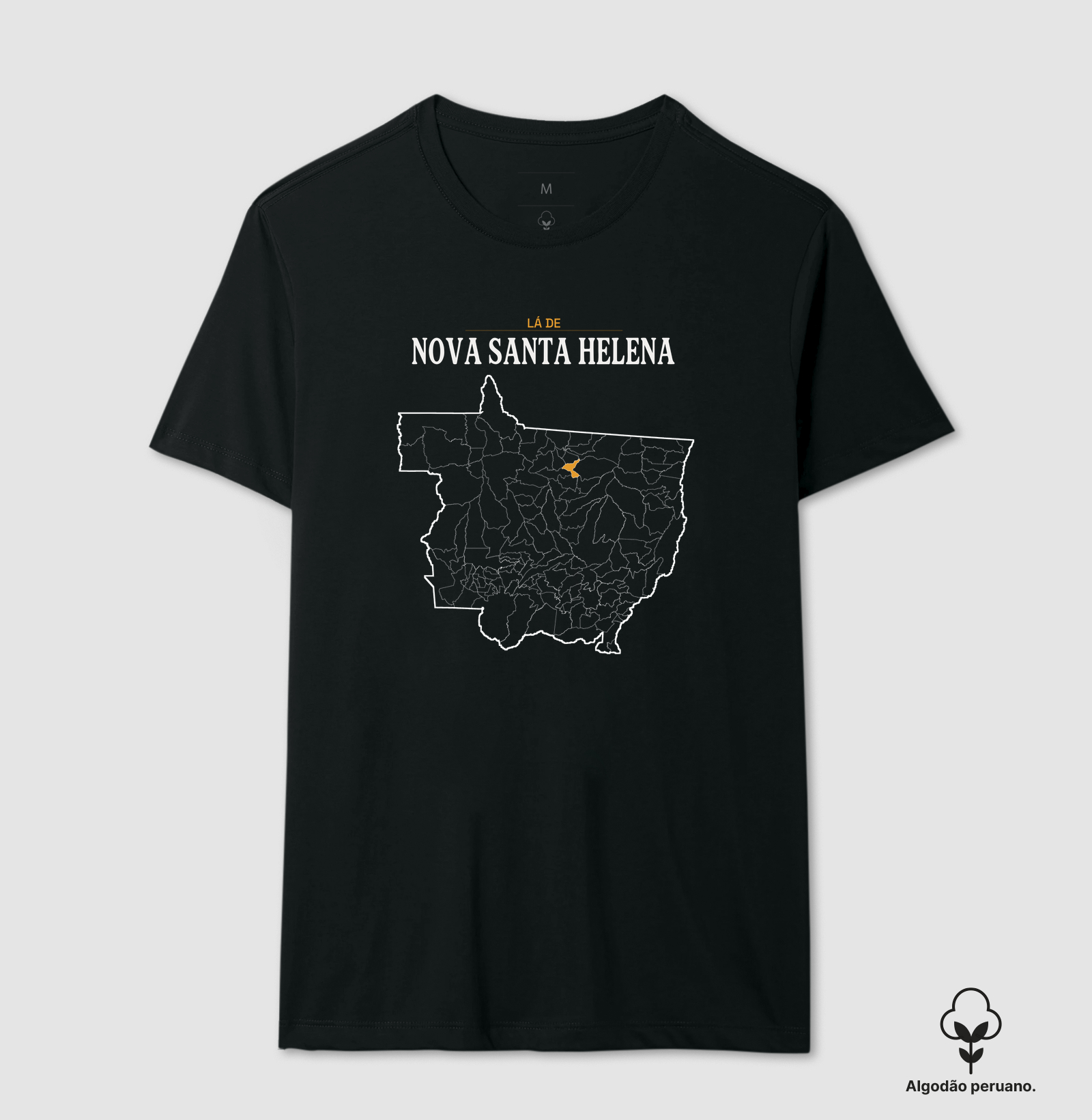 Nova Santa Helena | Território MT - Camiseta Algodão Peruano