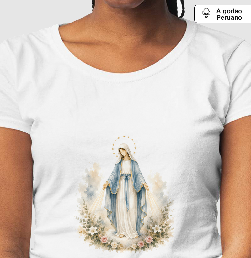 Coleção Sob o Manto - Camiseta Nossa Senhora das Graças