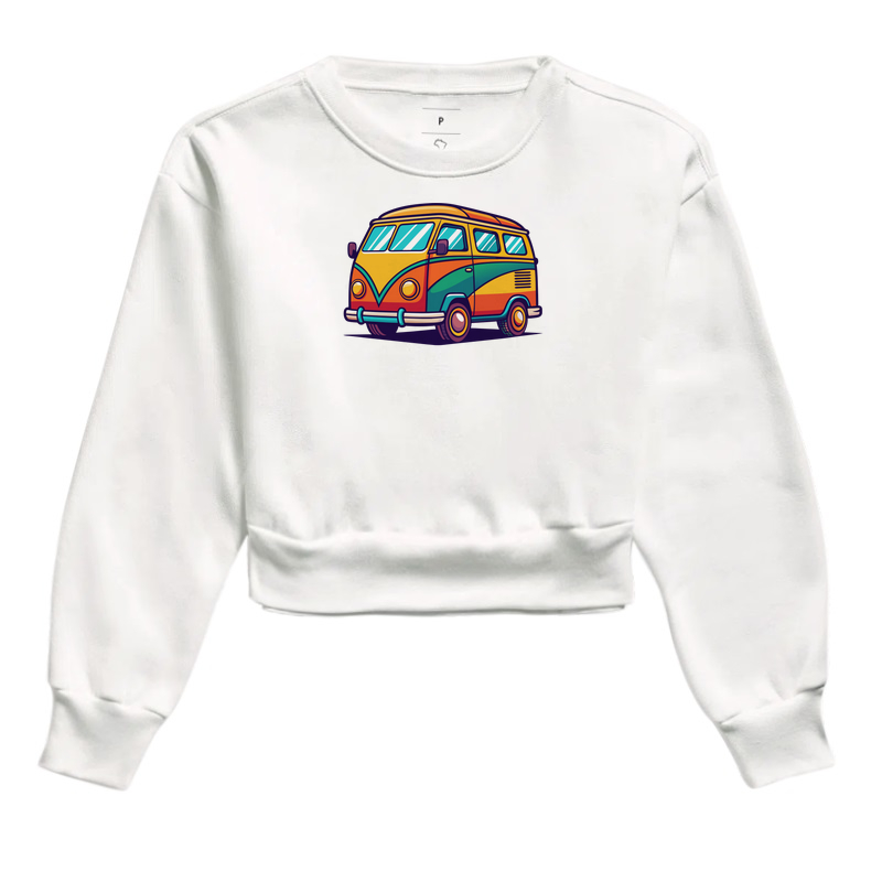 Cropped Moletom Rota 80 — Van Retrô | Posto80