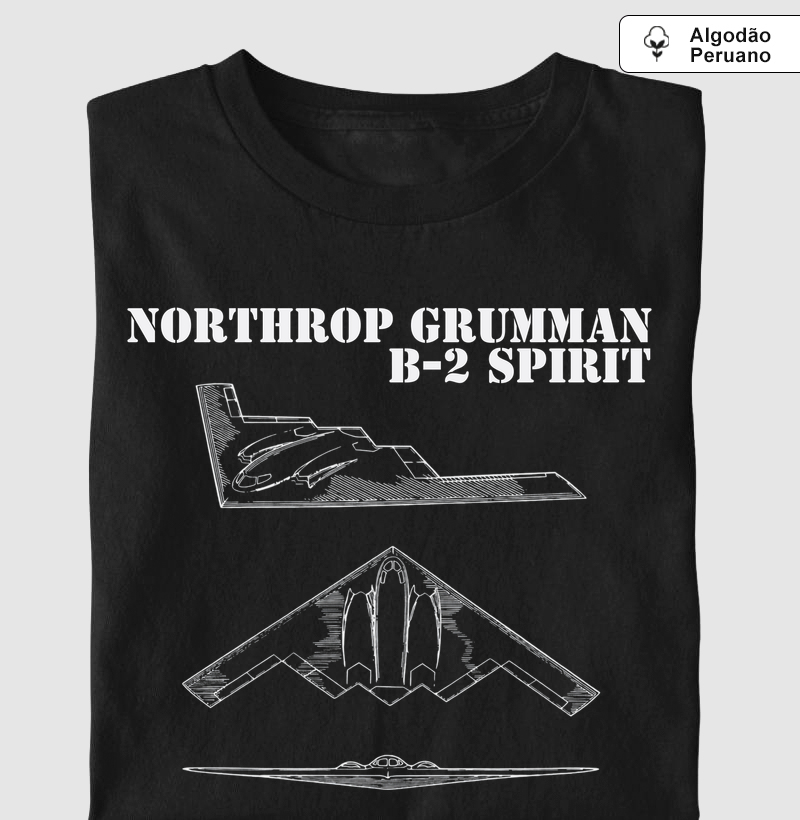 B-2 Spirit - Blueprint | Algodão Peruano