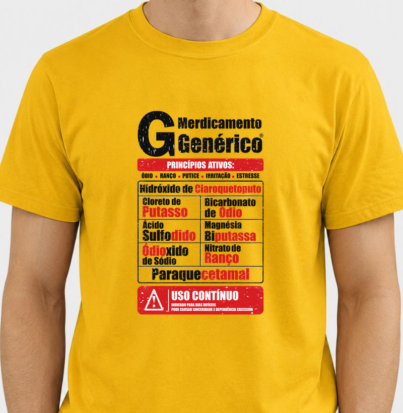 Merdicamento Genérico 💊 - Camiseta