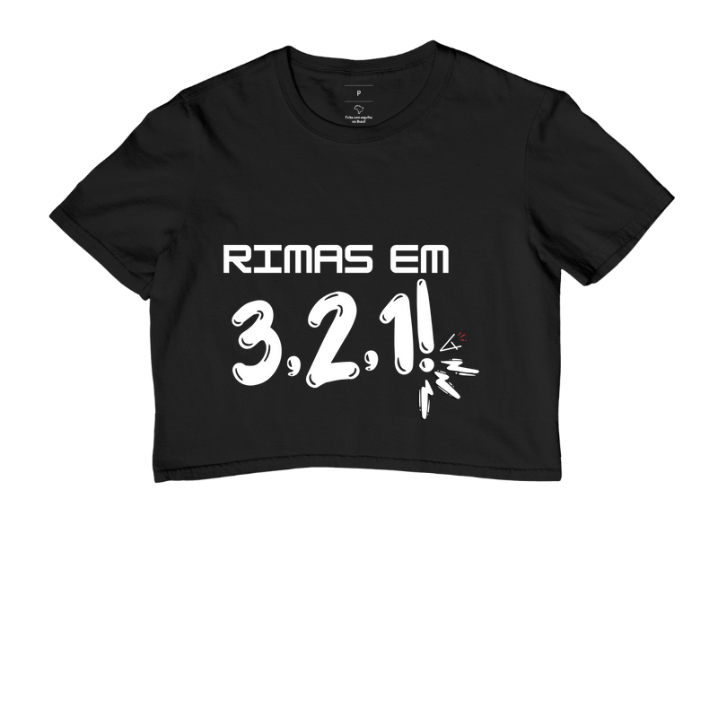 Camiseta rimas em 3,2,1!