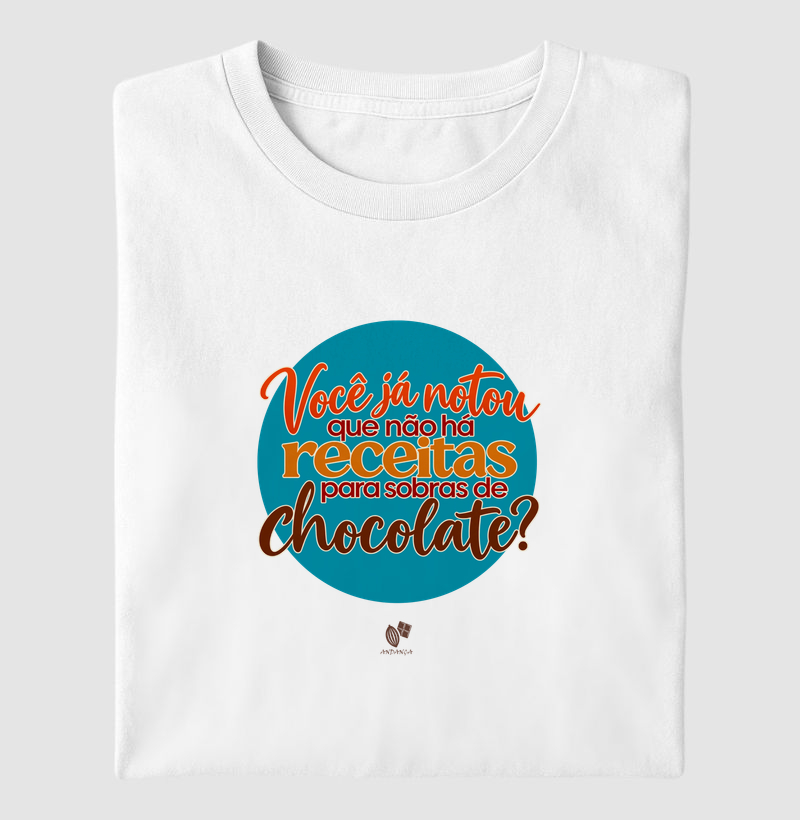 Você já notou que não há receitas para sobras de chocolate?