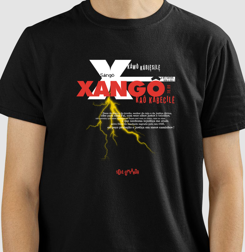 camiseta XANGÔ oração masculina