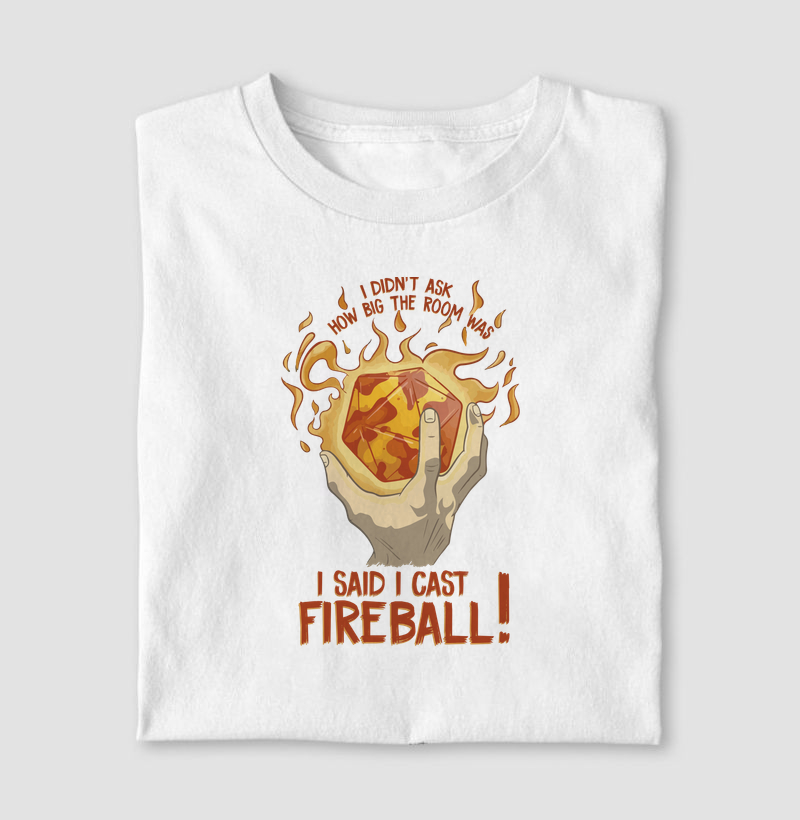 I DIN'T ASK HOW BIG THE ROOM WAS I SAID I CAST FIREBALL