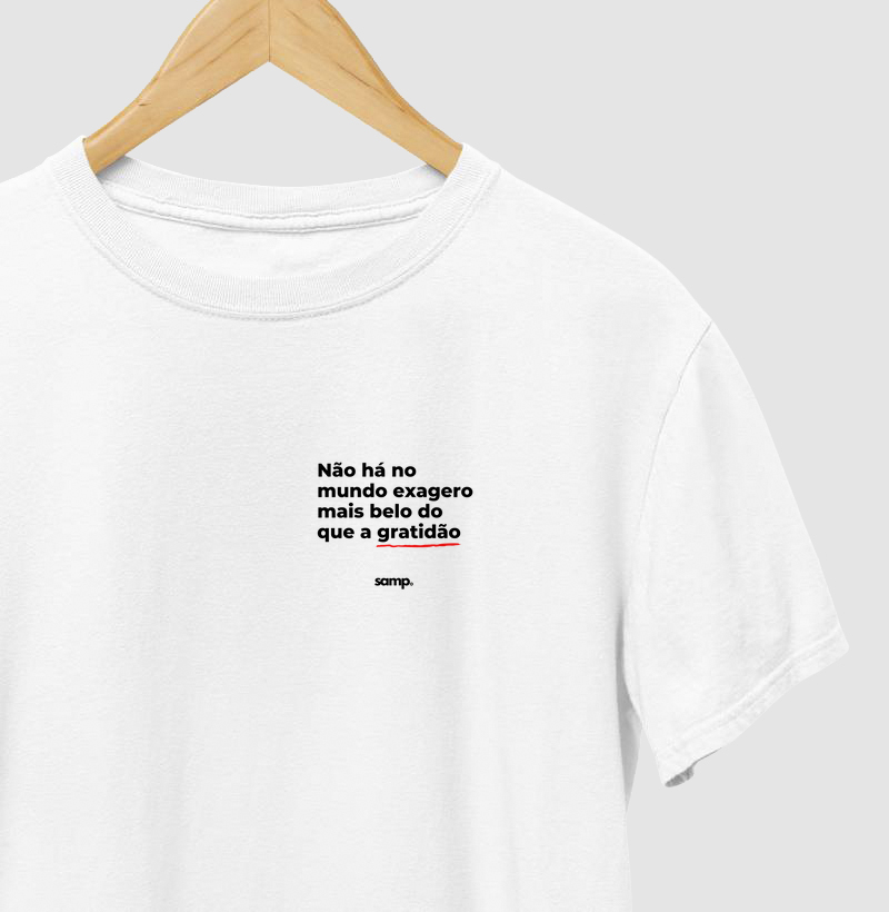 Camiseta "Gratidão"