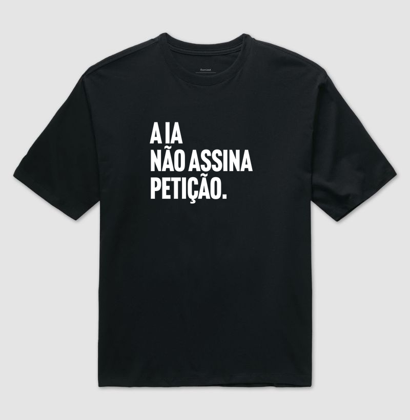 A IA não assina petição