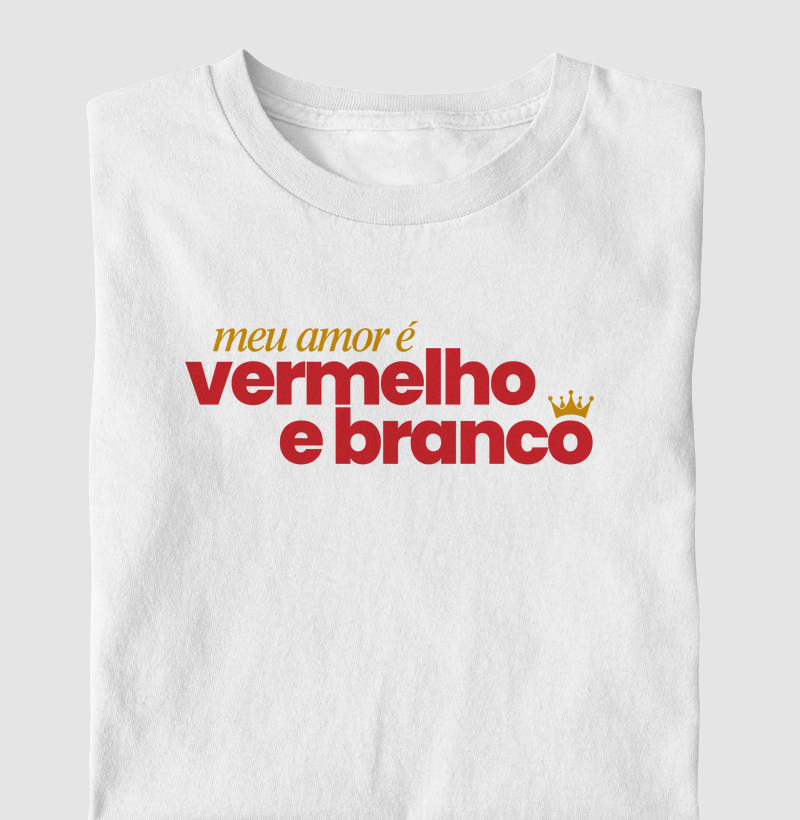 Meu amor é vermelho e branco